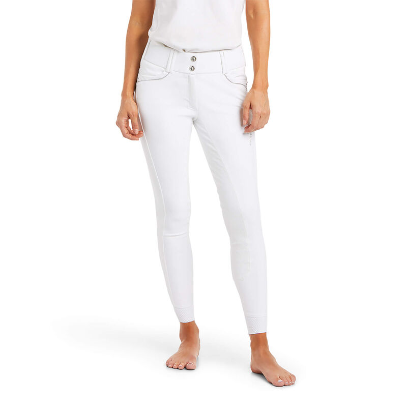 Pantalones Ariat Tri Factor X Grip Full Seat Breech Blancas Mujer - Chile 068-CLYMFH